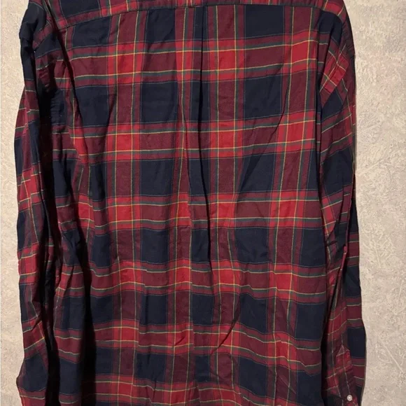 Ralph Lauren Plaid Button Down Shirt XXL Blue Red Mens - Picture 3 of 4